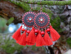 Pletená čepice - barvy podzimu