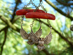 Pletená čepice - barvy podzimu