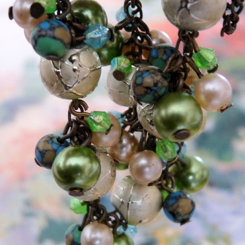 Náhrdelník - osvěžení náhrdelník vintage perličky perly krátký originál romantický perličkový jablka handmade nápadný bobule broušené korálky sad úroda sklizeň přírodní korálky bobulkový 