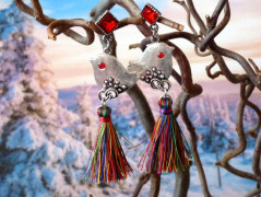 Pletená čepice - barvy podzimu