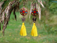 Pletená čepice - barvy podzimu