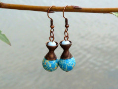 Pletená čepice - barvy podzimu