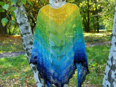 Pletená čepice - barvy podzimu