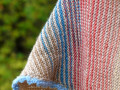 Pletený šátek - pramínky vody