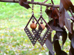 Pletená čepice - barvy podzimu