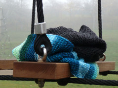 Pletená čepice - barvy podzimu