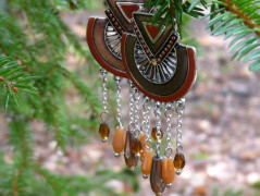 Pletená čepice - barvy podzimu