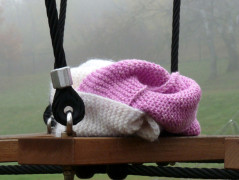 Pletená čepice - barvy podzimu