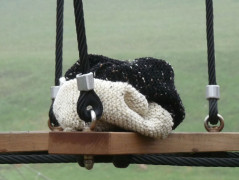 Pletená čepice - barvy podzimu