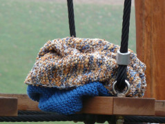 Pletená čepice - barvy podzimu