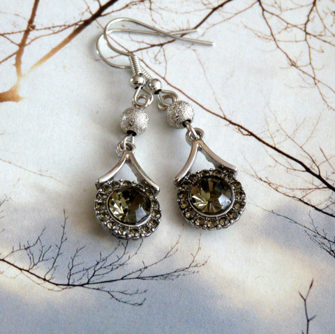 Náušnice - Esmeralda (Swarovski) náušnice zelené swarovski originál společenské zirkony krystal slavnostní večerní zirkon třpytivé emerald crystals 