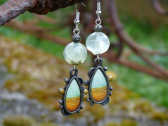 Pletená čepice - barvy podzimu