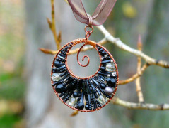 Pletená čepice - barvy podzimu