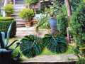 Náušnice - monstera
