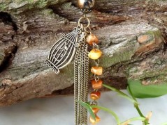 Pletená čepice - barvy podzimu