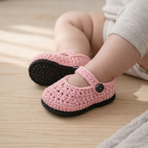 Botičky děti růžová jarní holčička holčičí letní bavlna černá miminko háčkované botičky celoroční handmade capáčky mimi balerinky 