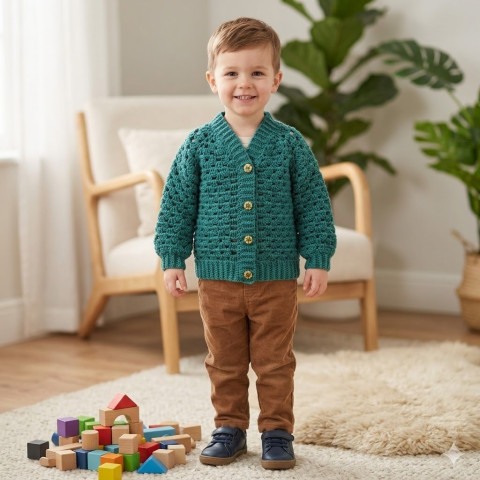 Svetřík zelená děti podzim holčičí klučičí jaro svetr akryl svetřík unisex teplý lehoučký antipilling do v 