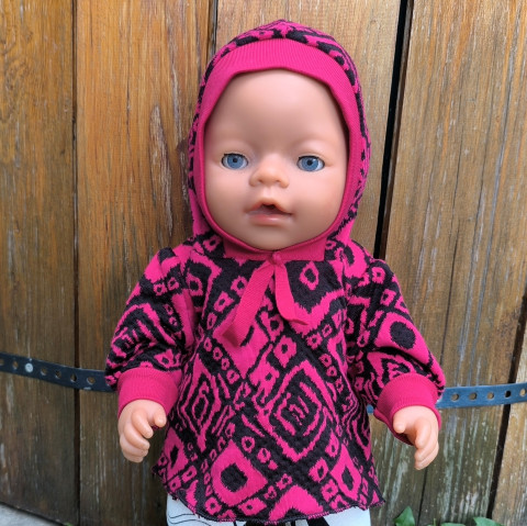 SVETR PRO PANENKU BABY BORN 43 cm panenka šaty miminko souprava miminka panenky tričko šatičky obleček baby born 43 cm 