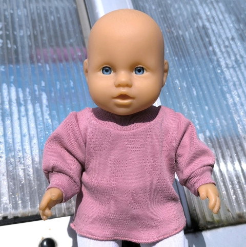 TRIČKO PRO PANENKU 28 až 32 cm panenka šaty miminko souprava miminka panenky tričko šatičky obleček baby born 43 cm 