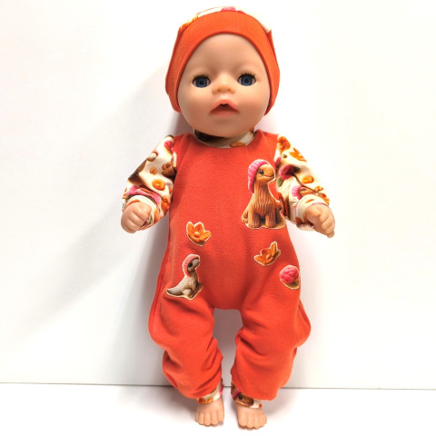 OVERAL PRO PANENKU 34 až 36 cm panenka šaty miminko souprava miminka panenky tričko šatičky overal obleček baby born 43 cm 