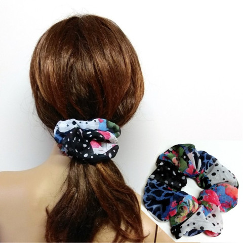 GUMIČKA DO VLASŮ vlasy ozdoba gumička látková do vlasů 