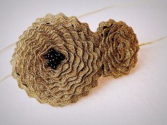 Nebesky modra rouška riflová.