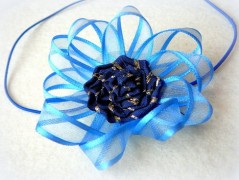 Nebesky modra rouška riflová.