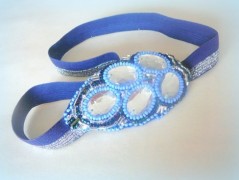 Nebesky modra rouška riflová.