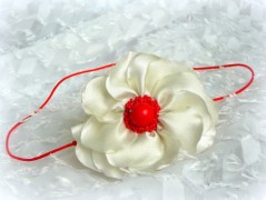 Nebesky modra rouška riflová.