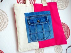 Nebesky modra rouška riflová.