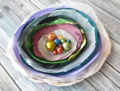 Nebesky modra rouška riflová.