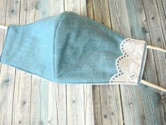 Nebesky modra rouška riflová.