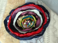 Nebesky modra rouška riflová.