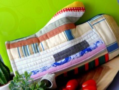 Nebesky modra rouška riflová.