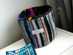 Nebesky modra rouška riflová.