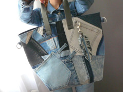 Nebesky modra rouška riflová.