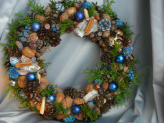 Nebesky modra rouška riflová.