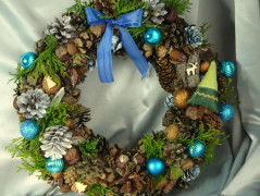 Nebesky modra rouška riflová.