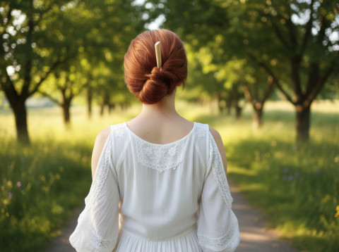 Dřevěná hůlka do vlasů dřevo spona sponka spony spona do vlasů módní doplňky jehlice do vlasů doplňky do vlasů boho šperky boho doplňky 