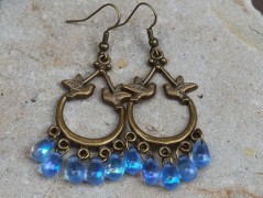 Zelené secesní slzičky