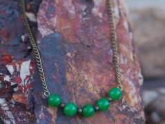 Zelené secesní slzičky