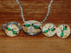 Zelené secesní slzičky