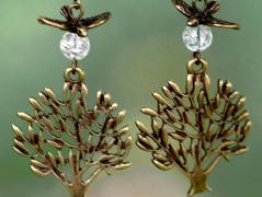 Zelené secesní slzičky