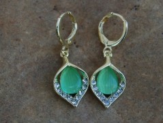 Zelené secesní slzičky