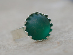 Zelené secesní slzičky