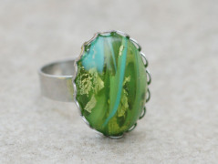 Zelené secesní slzičky