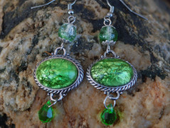 Zelené secesní slzičky