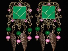 Zelené secesní slzičky