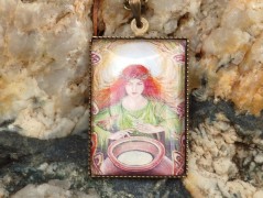 Zelené secesní slzičky