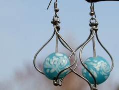 Zelené secesní slzičky